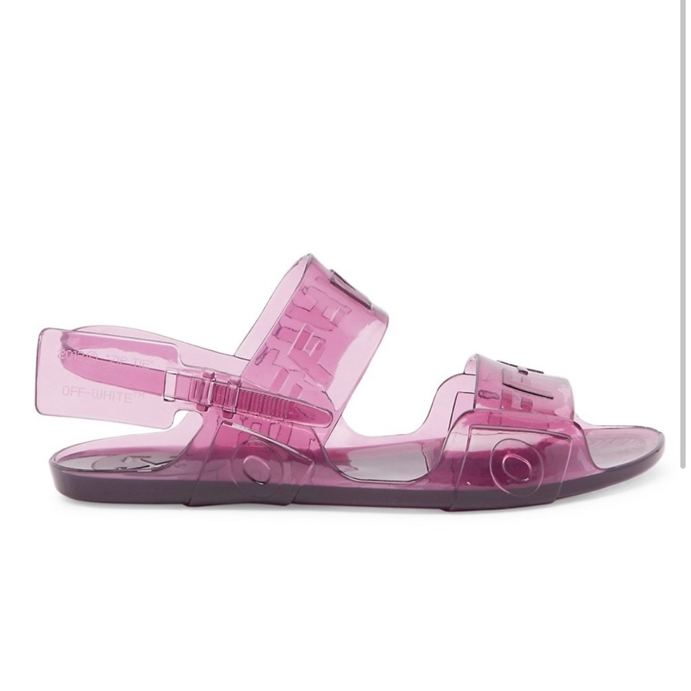 Pink OFF-WHITE Jelly Sandals NEW